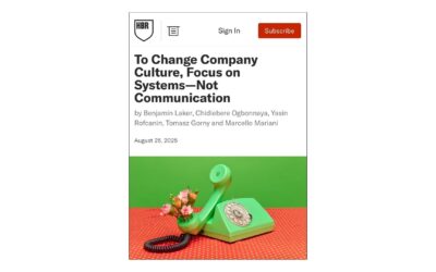 4 viktiga insikter från artikeln ”To change company culture, focus on systems – not communication” och vad de betyder för internkom